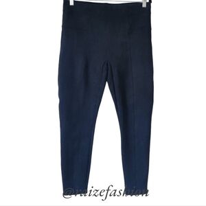 SPANX Faux Suede Pull-on Pants XL-P Navy Blue Leggings